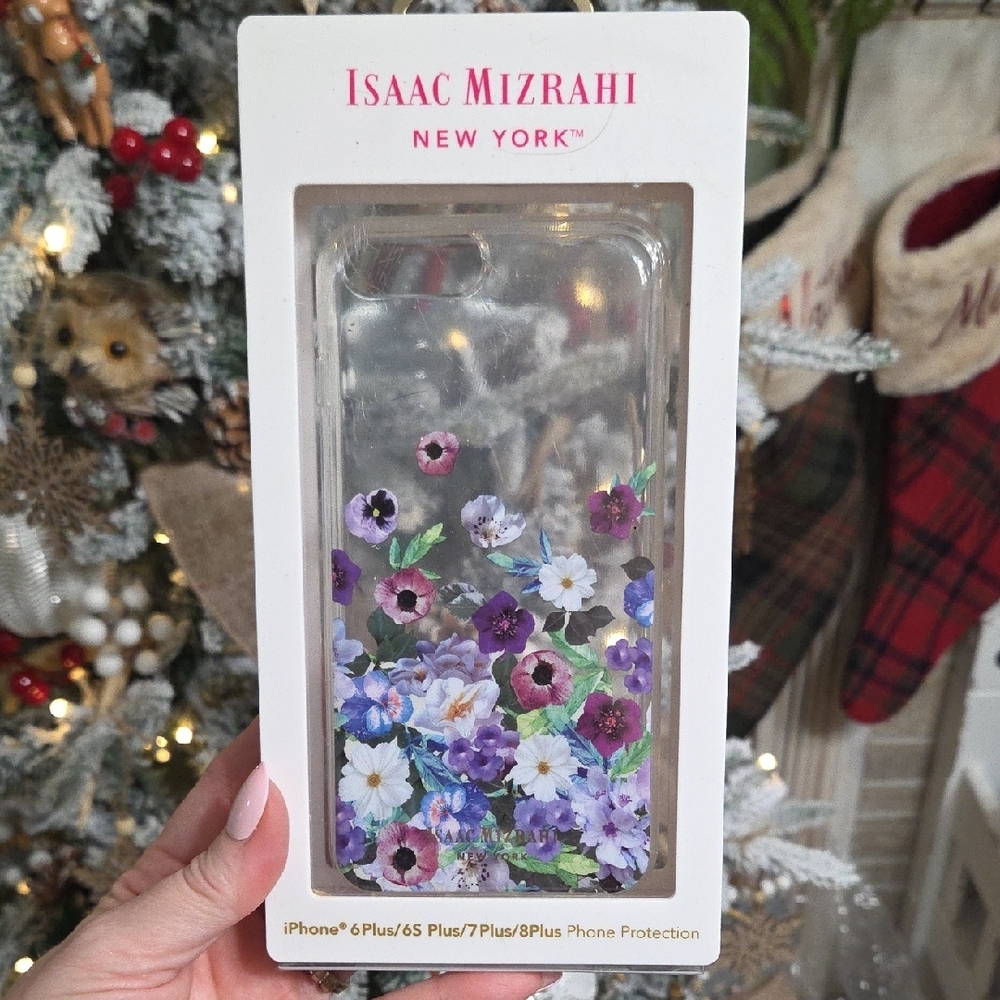Isaac Mizrahi Purple and White Floral iPhone Case